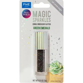 PME Jedlé glitry Green Emerald (3 g) ♡