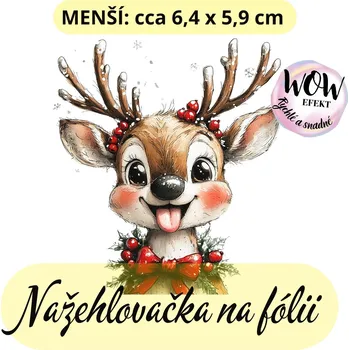 Nažehlovačky na fólii Nažehlovačka na fólii, SOBÍK, 1 kus Zvolte VELIKOST motivu ZDE:: Menší