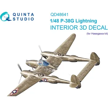 Plastikový model Quinta studio 1/48 P-38G Lightning 3D-Print&col.Interior (HAS)