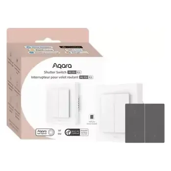 vypínač Aqara Shutter Switch H2 EU Kit (DS-K02D) žaluziový vypínač bílá (AQARA-DS-K02D-1925)