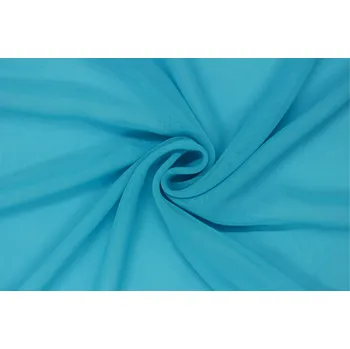 Šifon - Tyrkysově modrý