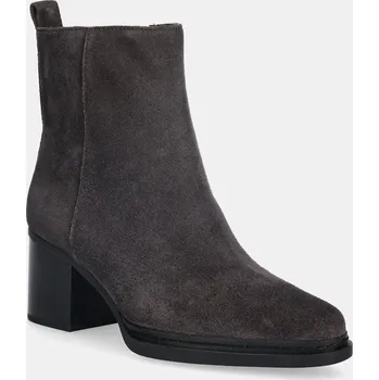 Dámské kozačky Semišové boty MICHAEL Michael Kors Lex dámské, hnědá barva, na podpatku, 40F5LXME5S.251 89X, EUR 37