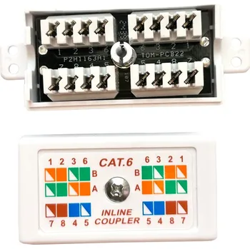 Síťový konektor W-Star CCAT6 - Zářezová spojka CAT6, narážecí LSA, Krone s barevným značením