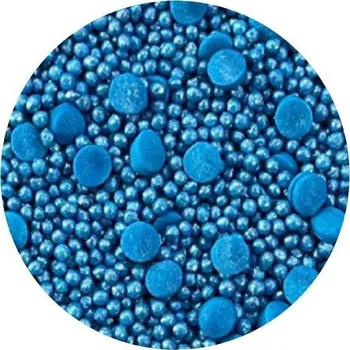 Cukrové zdobení metalizované modré konfety 1kg - I LOVE CAKES | Skvělé pro Váš domácí dort