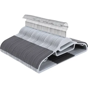 Ramínko SONGMICS Věšáky na kabáty, 41.5x22.5x0.5cm, šedé Plastová ramínka na oblečení