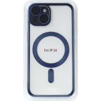 Pouzdro na mobilní telefon Zadní kryt Metallic MagSafe pro iPhone 13 Blue