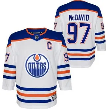 Outerstuff Dětský dres Connor Mcdavid Edmonton Oilers NHL Premier White Away Velikost: L/XL
