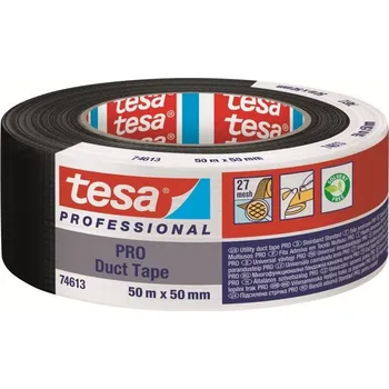 Lepicí páska Páska opravná textilní 25 m x 50 mm, šedá, Duct Tape, TESA