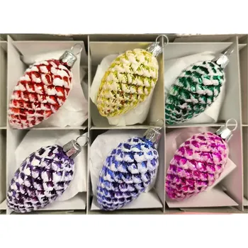 Vánoční ozdoba Slezská tvorba Retro vánoční ozdoba šiška 7 cm