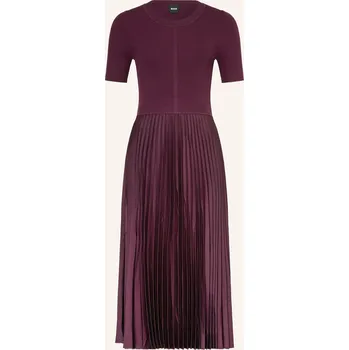 Dámské šaty Boss Dámské Šaty Fadridi Ze Směsi Materiálů S Plisováním,...