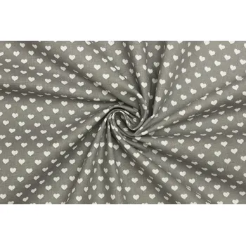 Bavlněné plátno - Srdce 7 mm