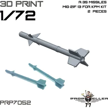 Plastikový model 77PROPELLER 1/72 R-3S Missiles for MiG-21F-13 (2 pcs.)