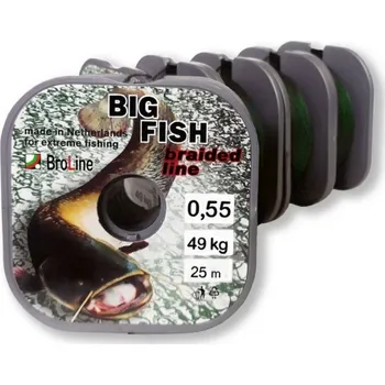 BROLINE Sumcová šňůra Big Fish 4X 25 m 0.55 mm 49 kg