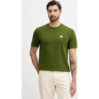 Bavlněné tričko Calvin Klein Jeans LV04RC272G zelená 78X, vel. 2XL