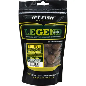 Boilies JET FISH Boilie Legend Range Bioliver Ananas N-Butyric 250 g - 24 mm