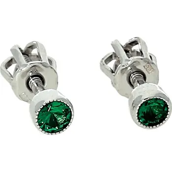 Náušnice Goldstore Náušnice pecky v bílém zlatě Váha: 0.75 g