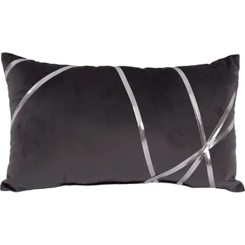 Dekorativní polštářek Dekorační polštář Vanessa 30x50 cm, antracitový