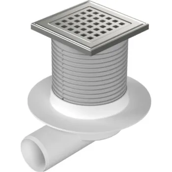 Vpusť podlahová boční D 50 mm, límec, nerez mřížka GATE, ENPRO