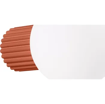 Nástěnné svítidlo Nástěnné svítidlo HALO moderní červené IP44 do obýváku a ložnice hliník sklo SOLLUX