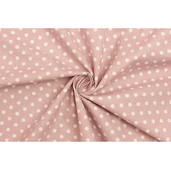 Bavlněné plátno - Puntík 6 mm