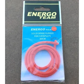 Vrhač návnad ENERGOFISH Catapult Elastic Guma do Praku Plná - červená / 4.5 mm