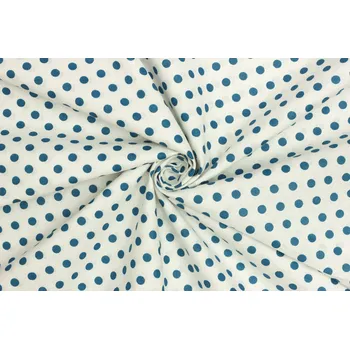 Bavlněné plátno - Puntík 7 mm