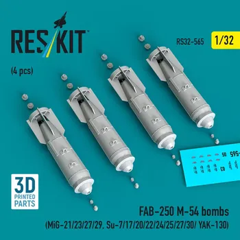 Plastikový model Reskit 1/32 FAB-250-M54 bombs (4 pcs.)