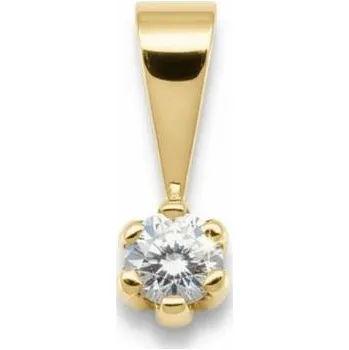 Přívěsek ŠPERKY-NM, Zlatý přívěsek s briliantem 506 Barva zlata: žlutá