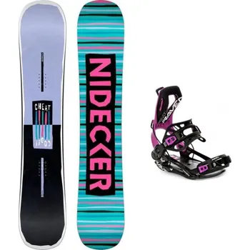 Snowboarding Nidecker Cheat Code W 25/26 dámský snowboard + Raven Fastec FT360 black/fuchsia dámské vázání 142 cm + S (EU 35-40) + DÁREK + Doprava ZDARMA