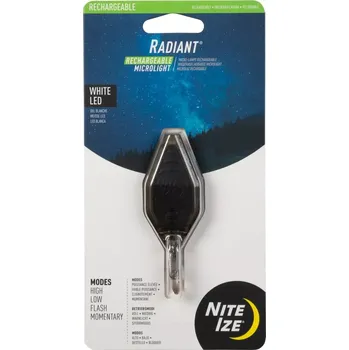 Svítilna Nite Ize Radiant® Rechargeable Microlight Coyote/bílá LED (Nite Ize Radiant Rechargeable Microlight)