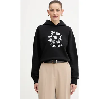 Dámská mikina Bavlněná mikina Karl Lagerfeld B1W20019 černá 99X, vel. M