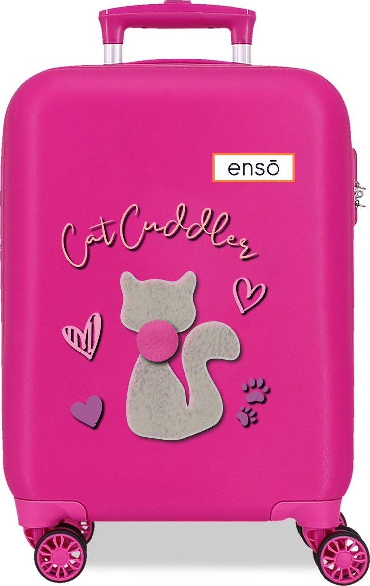 Enso Dětský cestovní kufr ABS Cat cuddler, 50 cm
