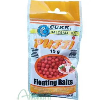 Návnadová surovina CUKK Puffi Mini 15 g - jahoda (červená)