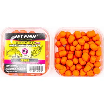 JET FISH Fluo Měkčené Pelety 40g - Česnek