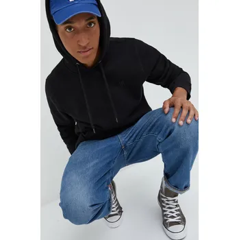 Pánská mikina Mikina 47brand MLB New York Yankees pánská, černá barva, hladká, BB017PEMBRB564970JK 99X, vel. S