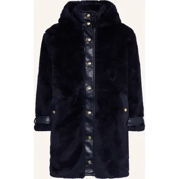 Dámský kabát Chloé Dívčí Umělá Kožešina, tmavě modrá / zlatá, 152