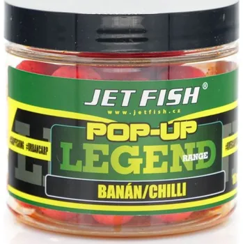 Boilies JET FISH Boilies Legend Range POP-UP Banán Chilli - 60 g (16 mm)