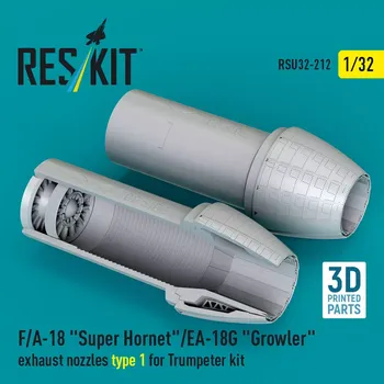 Plastikový model Reskit 1/32 F/A-18 S.Hornet/EA-18G exh.nozzles 1 (TRUMP)