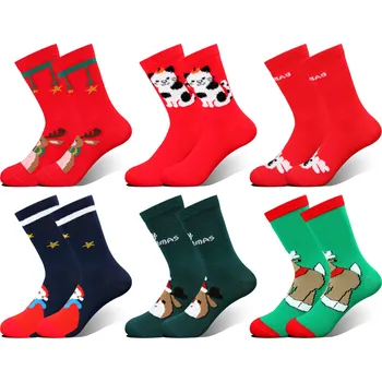 Dámské ponožky Emi Ross Vánoční veselé ponožky ECC-6902MC 6páry Mix 31-34