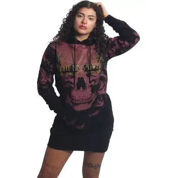 Dámské šaty Yakuza dámské mikinové šaty LOST SKULL GKB 27108 Black