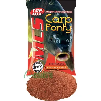 Návnadová surovina TOP MIX Krmítková směs MCS Groundbait 1 kg - meruňka ryba