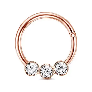 Piercing Prosperk Septum se zirkony Barva: Stříbrná