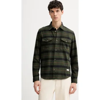 Pánská košile Bavlněná košile Marc O'Polo pánská, zelená barva, regular, s klasickým límcem, 5000007600 87X, vel. XL