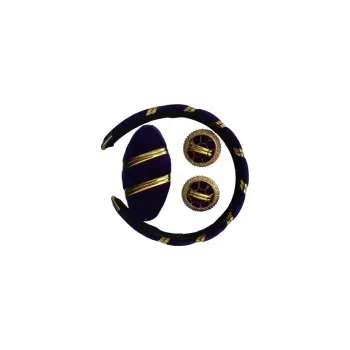 Souprava šperků Vlasová souprava fialovo-zlatá