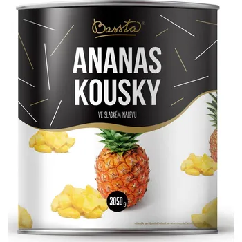 Bassta Ananas kousky 3,05 kg Konzervované ovoce Bassta Ananas kousky 3,05 kg