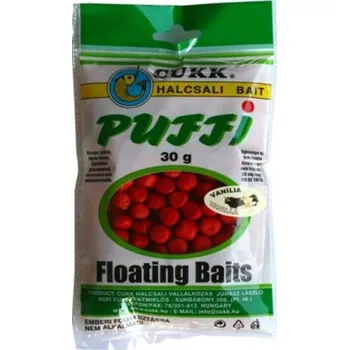 Návnadová surovina CUKK Puffi Big 30 g - vanilka (červená)