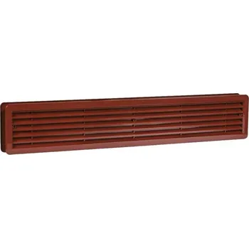 Větrací mřížka Mřížka větrací dveřní VMD, 500 x 90 mm, 2 ks, hnědá 0202
