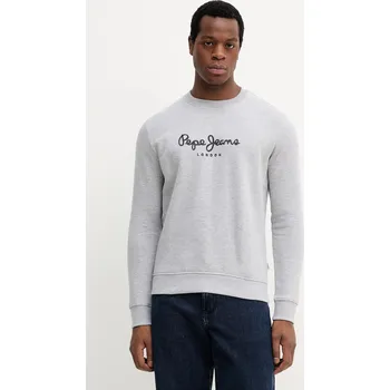 Pánská mikina Mikina Pepe Jeans pánská, šedá barva, s potiskem, PM5800018 09X, vel. M