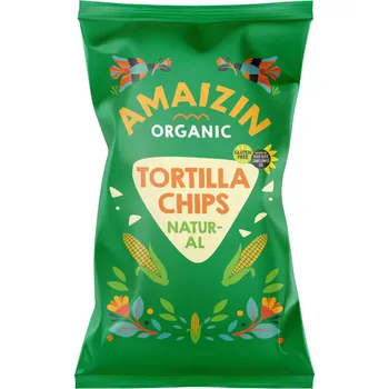 Bio bezlepkové kukuřičné chipsy 250g, Amaizin