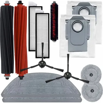 Sada příslušenství pro robotický vysavač Kartáče, HEPA filtry, sáčky pro ROBOROCK S8 Max/MaxV Ultra sada a mopy 13ks